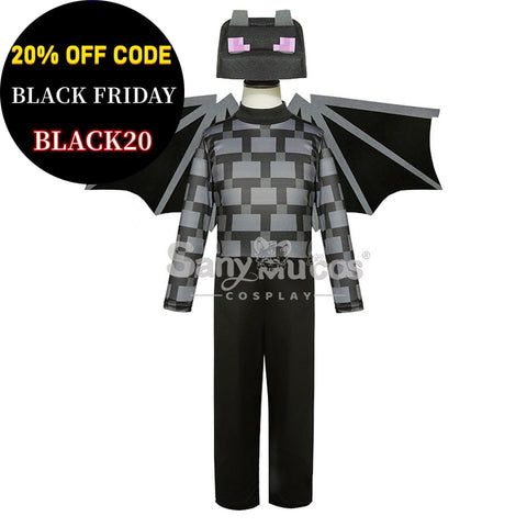 【In Stock】Game Minecraft Cosplay Ender Dragon Costume Kid Size Costumes