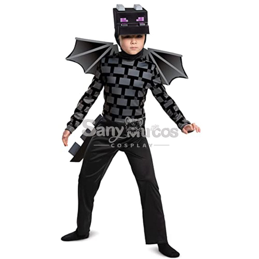 【In Stock】Game Minecraft Cosplay Ender Dragon Costume Kid Size Costumes