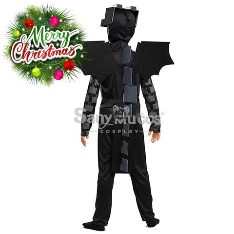 【In Stock】Game Minecraft Cosplay Ender Dragon Costume Kid Size Costumes