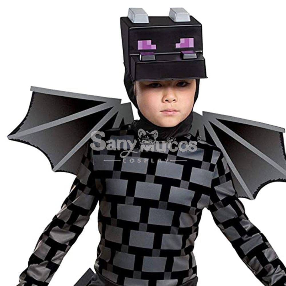 【In Stock】Game Minecraft Cosplay Ender Dragon Costume Kid Size Costumes