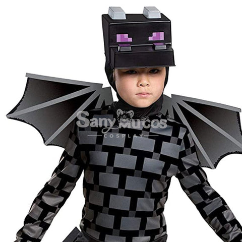 【In Stock】Game Minecraft Cosplay Ender Dragon Costume Kid Size Costumes