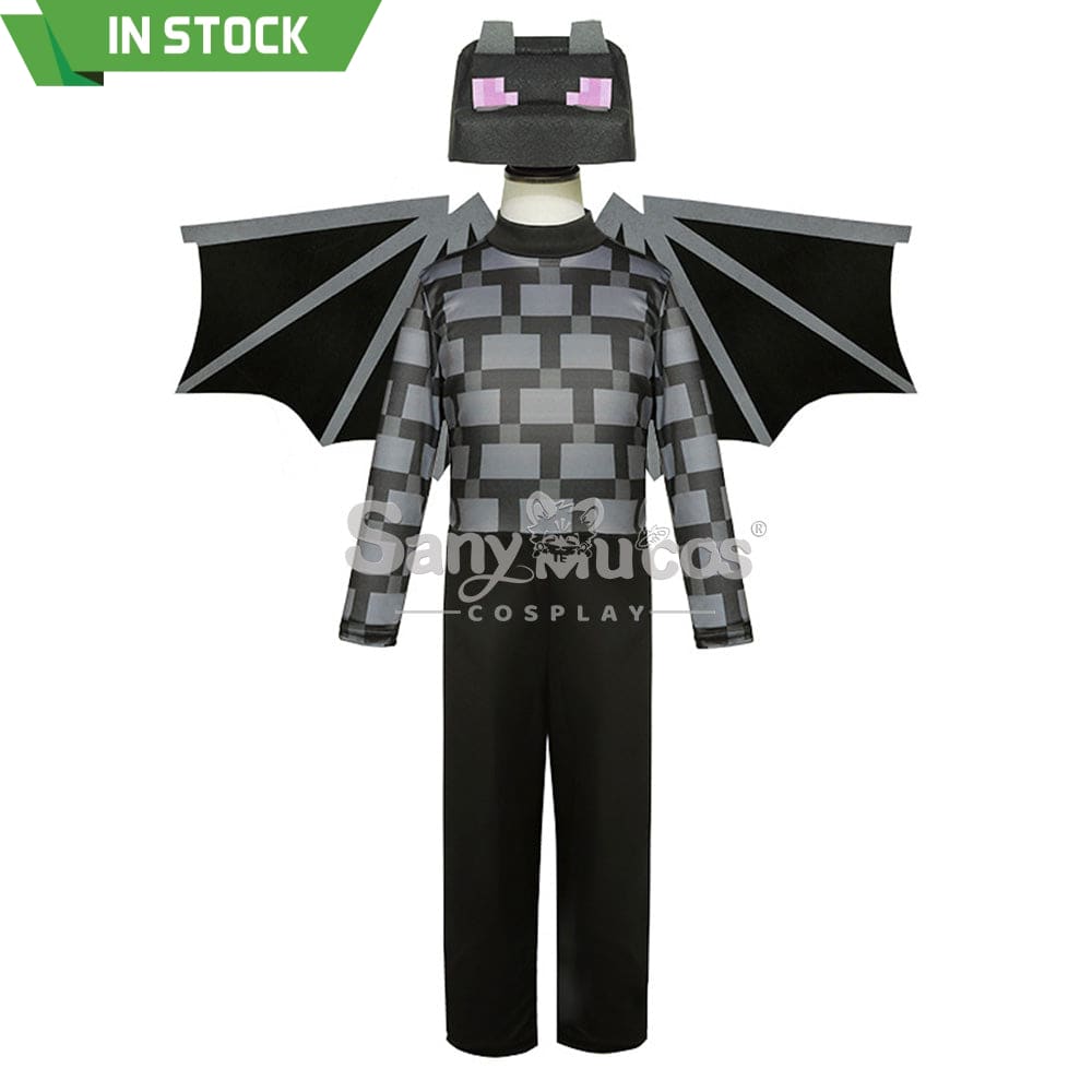 【In Stock】Game Minecraft Cosplay Ender Dragon Costume Kid Size Costumes