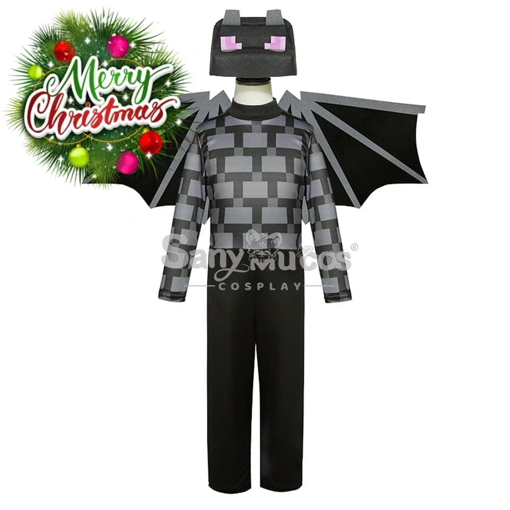 【In Stock】Game Minecraft Cosplay Ender Dragon Costume Kid Size Costumes