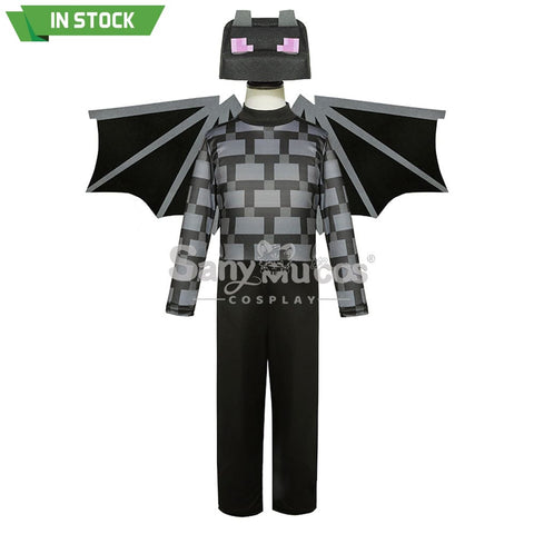 【In Stock】Game Minecraft Cosplay Ender Dragon Costume Kid Size Costumes