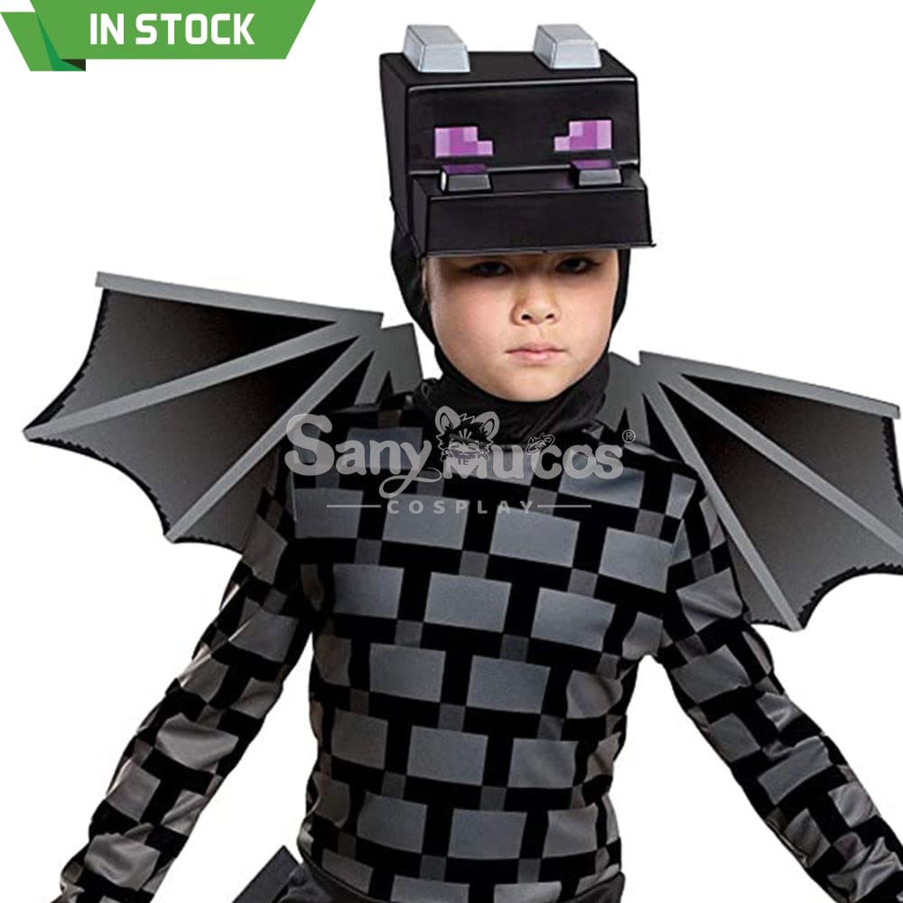 【In Stock】Game Minecraft Cosplay Ender Dragon Costume Kid Size Costumes