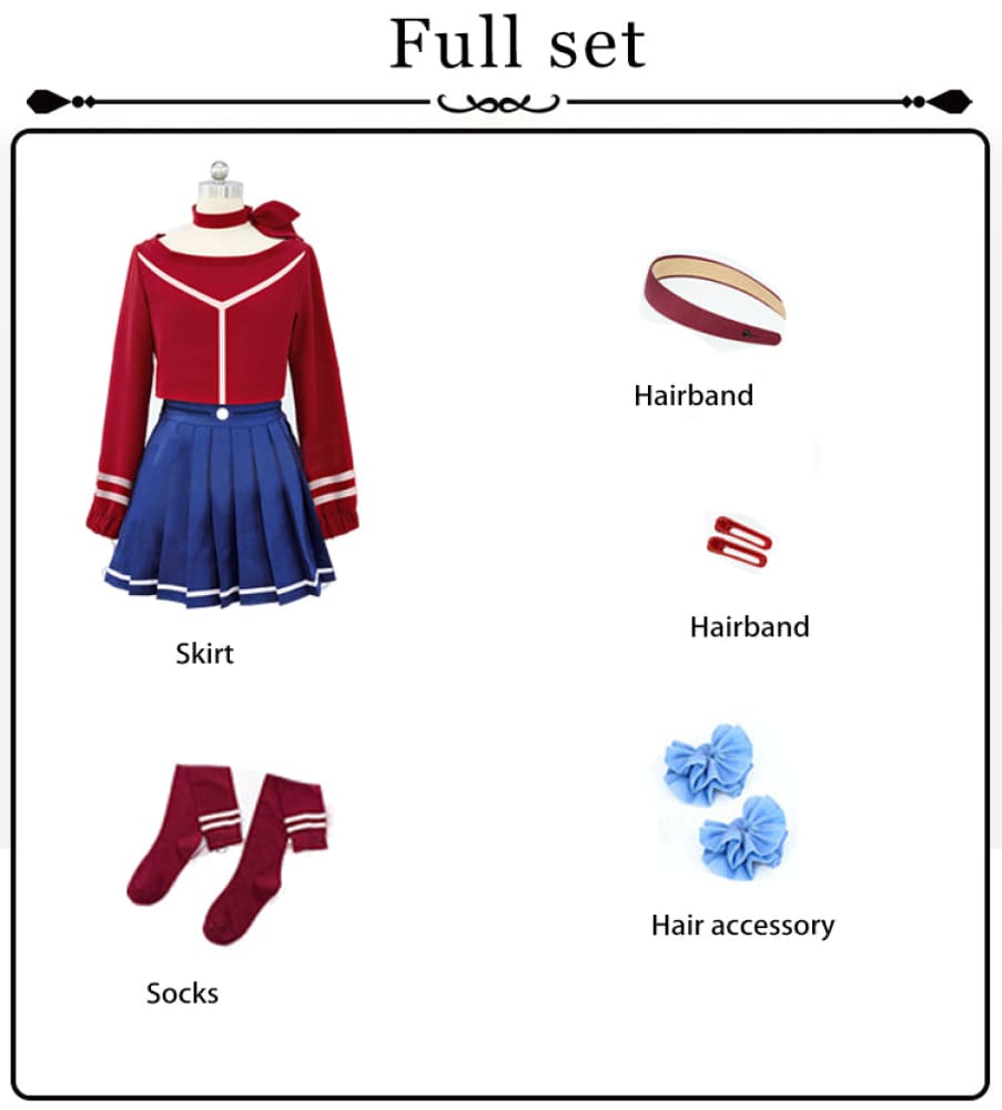 【In Stock】Game MiSide Cosplay Mira Cosplay Costume Full Set 1 / S Cosplay Costumes