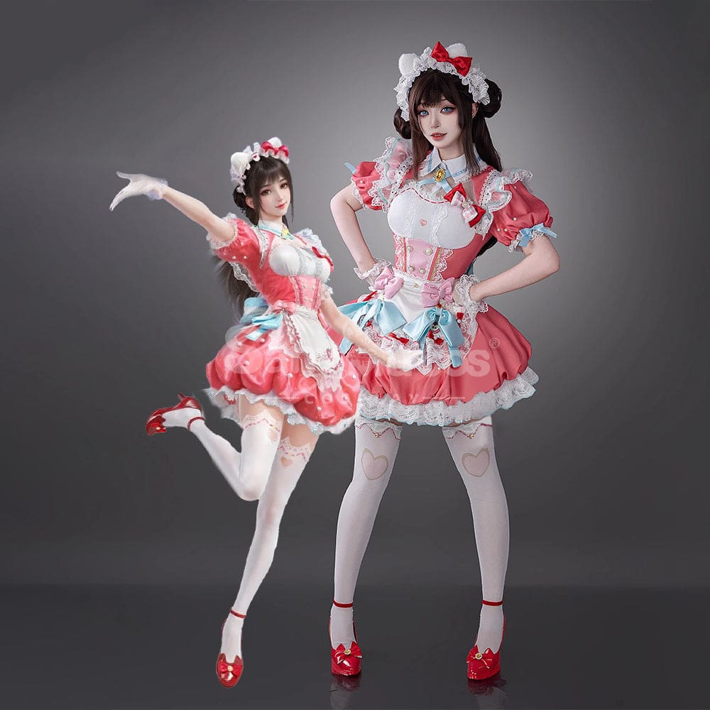 【Pre-Sale】Game Naraka: Bladepoint & Sanrio Company Ltd. Cosplay Kitty Kurumi Cosplay Costume Cosplay Costumes