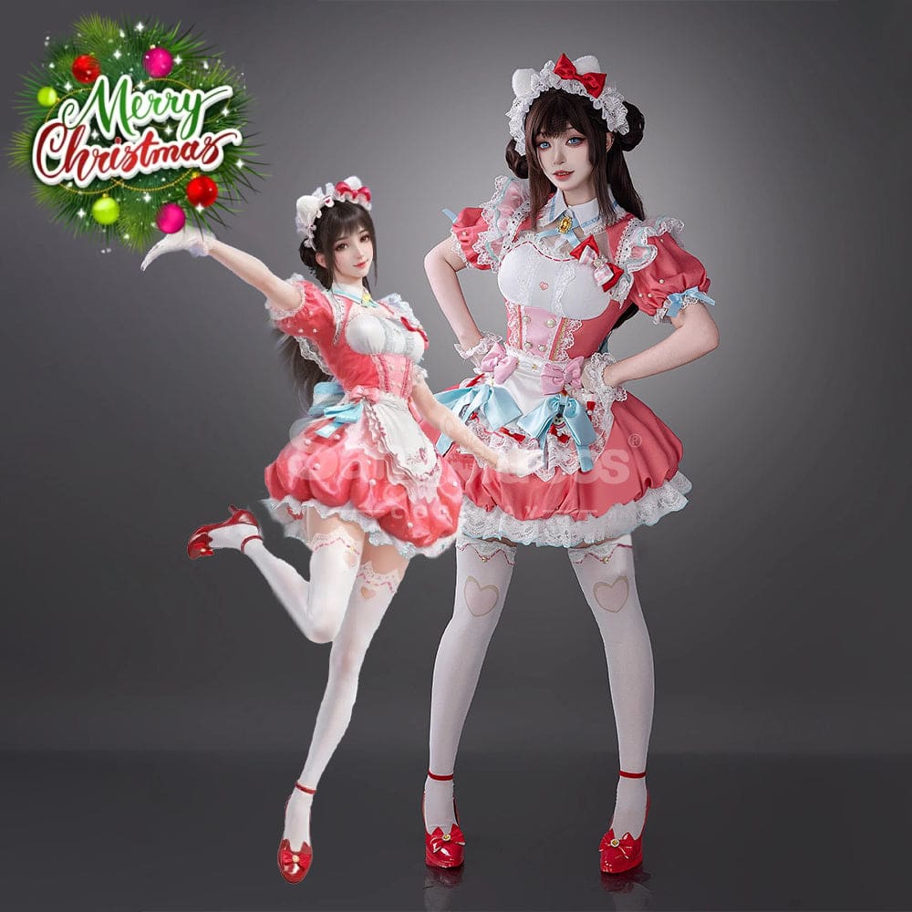 【Pre-Sale】Game Naraka: Bladepoint & Sanrio Company Ltd. Cosplay Kitty Kurumi Cosplay Costume Cosplay Costumes