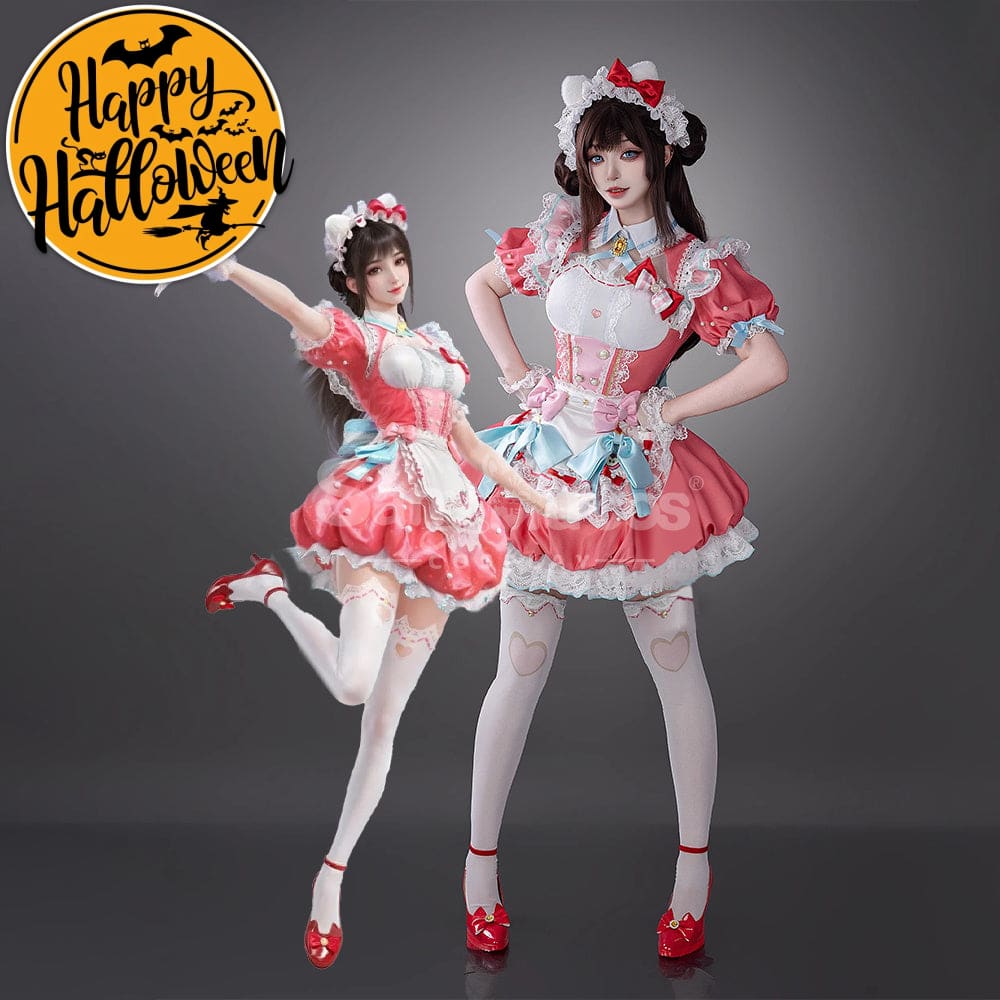 【Pre-Sale】Game Naraka: Bladepoint & Sanrio Company Ltd. Cosplay Kitty Kurumi Cosplay Costume Cosplay Costumes