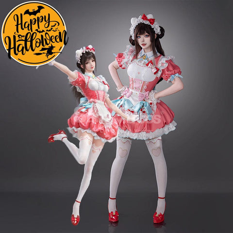 【Pre-Sale】Game Naraka: Bladepoint & Sanrio Company Ltd. Cosplay Kitty Kurumi Cosplay Costume Cosplay Costumes