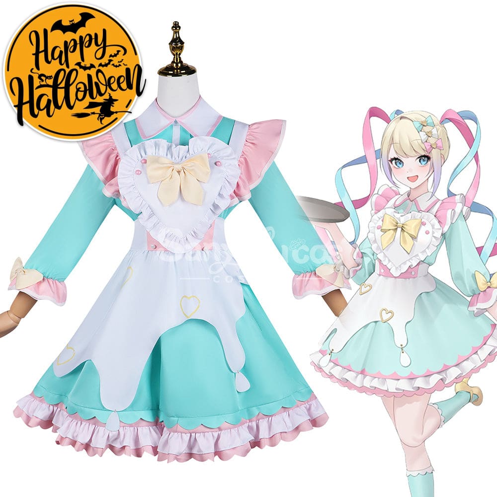 【In Stock】Game Needy Streamer Overload Cosplay Kangel X Sweets Paradise Maid Costume Costumes