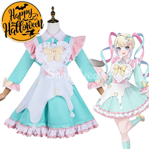 【In Stock】Game Needy Streamer Overload Cosplay Kangel X Sweets Paradise Maid Costume Costumes