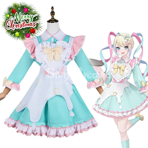 【In Stock】Game Needy Streamer Overload Cosplay Kangel X Sweets Paradise Maid Costume Costumes