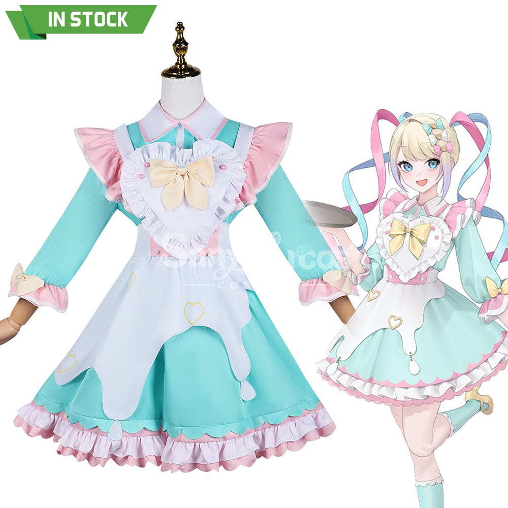 【In Stock】Game Needy Streamer Overload Cosplay Kangel X Sweets Paradise Maid Costume Costumes