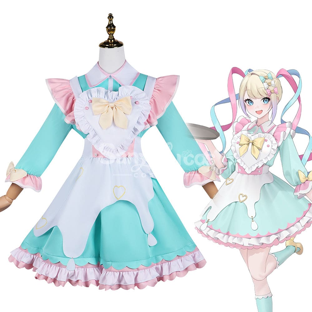 【In Stock】Game Needy Streamer Overload Cosplay Kangel X Sweets Paradise Maid Costume Costumes