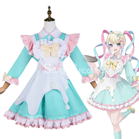 【In Stock】Game Needy Streamer Overload Cosplay Kangel X Sweets Paradise Maid Costume Costumes