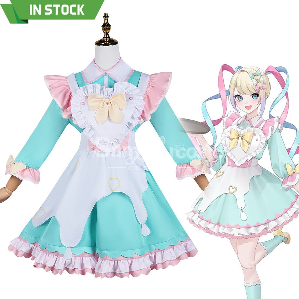 【In Stock】Game Needy Streamer Overload Cosplay Kangel X Sweets Paradise Maid Costume Costumes