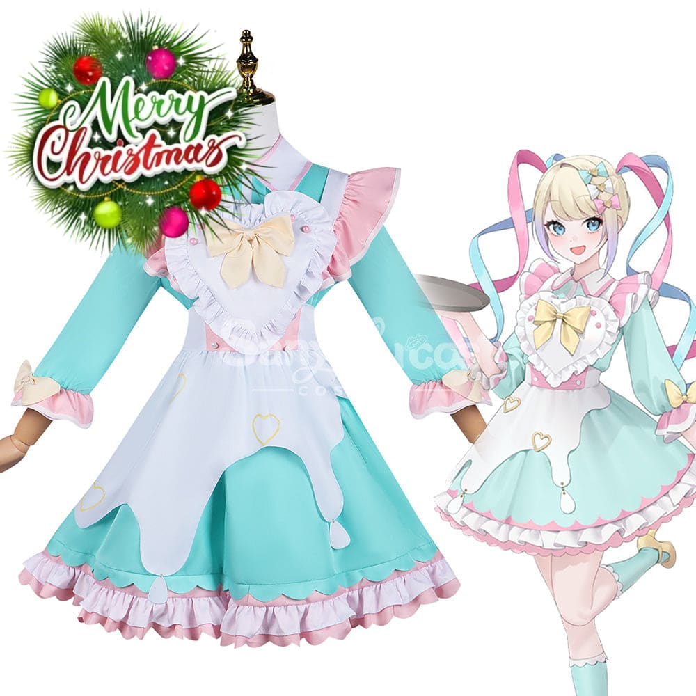 【In Stock】Game Needy Streamer Overload Cosplay Kangel X Sweets Paradise Maid Costume Costumes