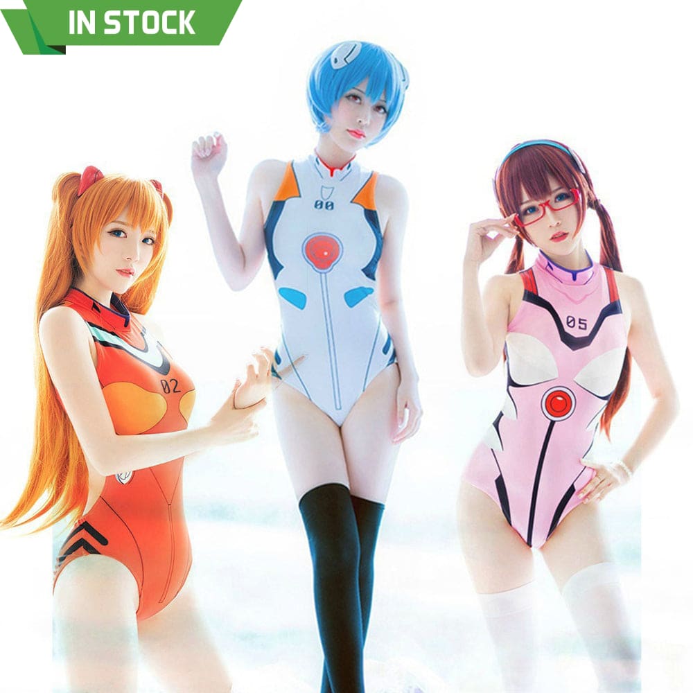 【In Stock】Game Neon Genesis Evangelion Cosplay Swimsuit Asuka Langley Soryu/Rei