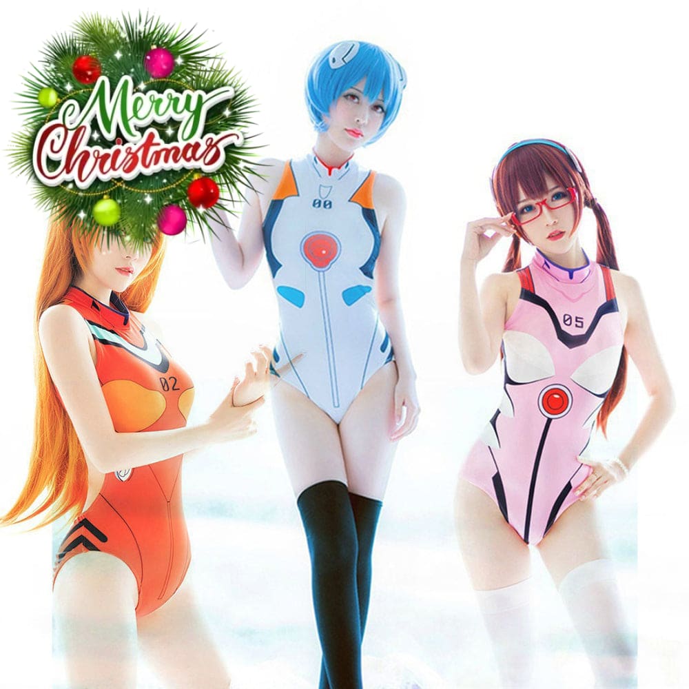 【In Stock】Game Neon Genesis Evangelion Cosplay Swimsuit Asuka Langley Soryu/Rei