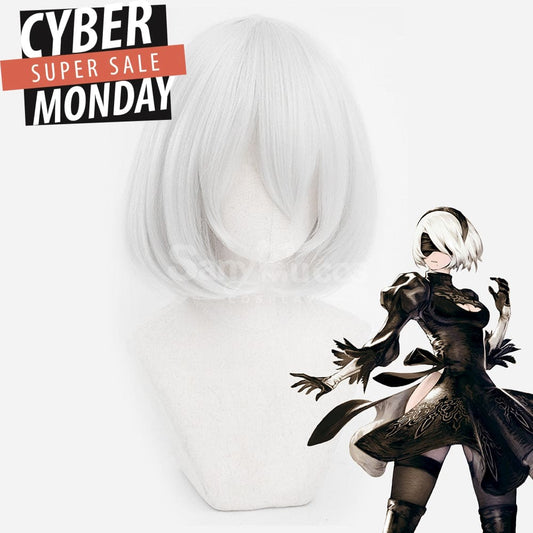 【In Stock】Game Nier: Automata Cosplay Yorha No.2 Type B Wig Wigs 1000