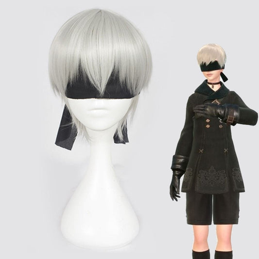 【In Stock】Game Nier: Automata Cosplay Yorha No.9 Type S Wig Wigs 1000