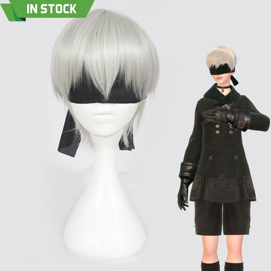 【In Stock】Game Nier: Automata Cosplay Yorha No.9 Type S Wig Wigs 1000