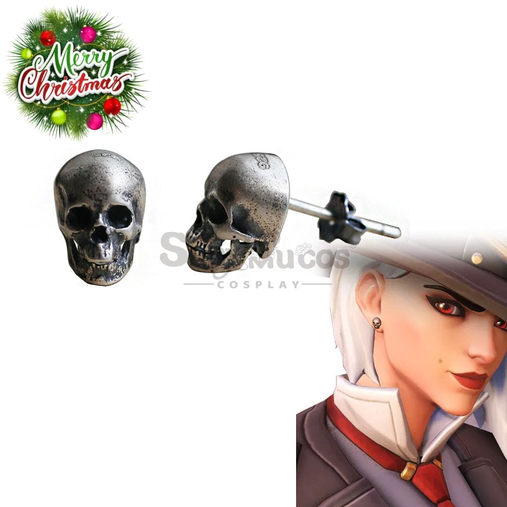 【In Stock】Game Overwatch 2 Cosplay Ashe Earrings Accessory Prop