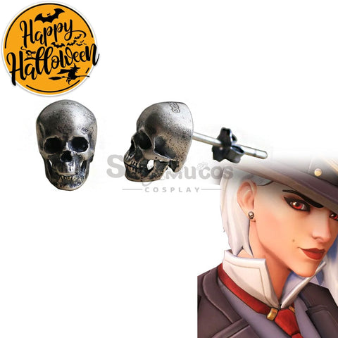 【In Stock】Game Overwatch 2 Cosplay Ashe Earrings Accessory Prop