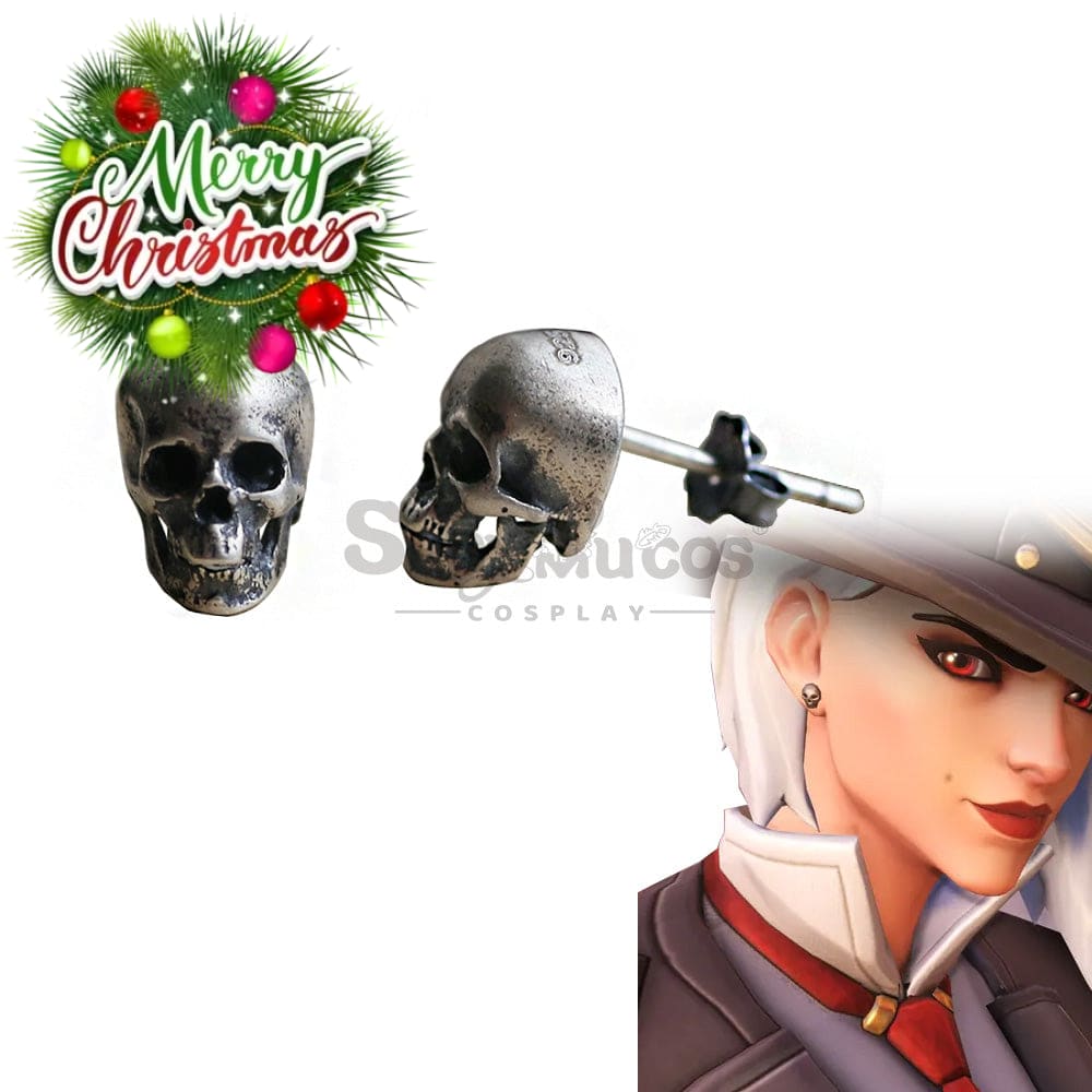 【In Stock】Game Overwatch 2 Cosplay Ashe Earrings Accessory Prop