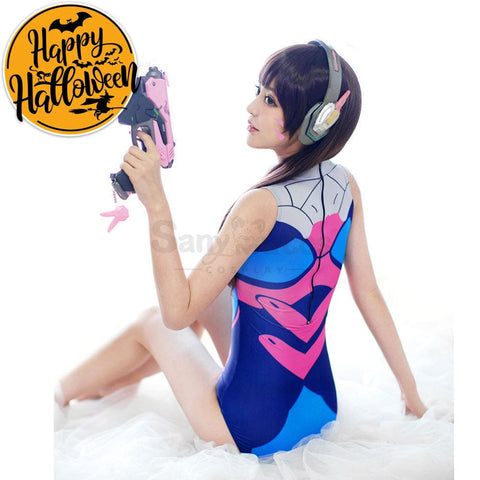 【In Stock】Game Overwatch Cosplay Swimsuit Dva Costume Costumes