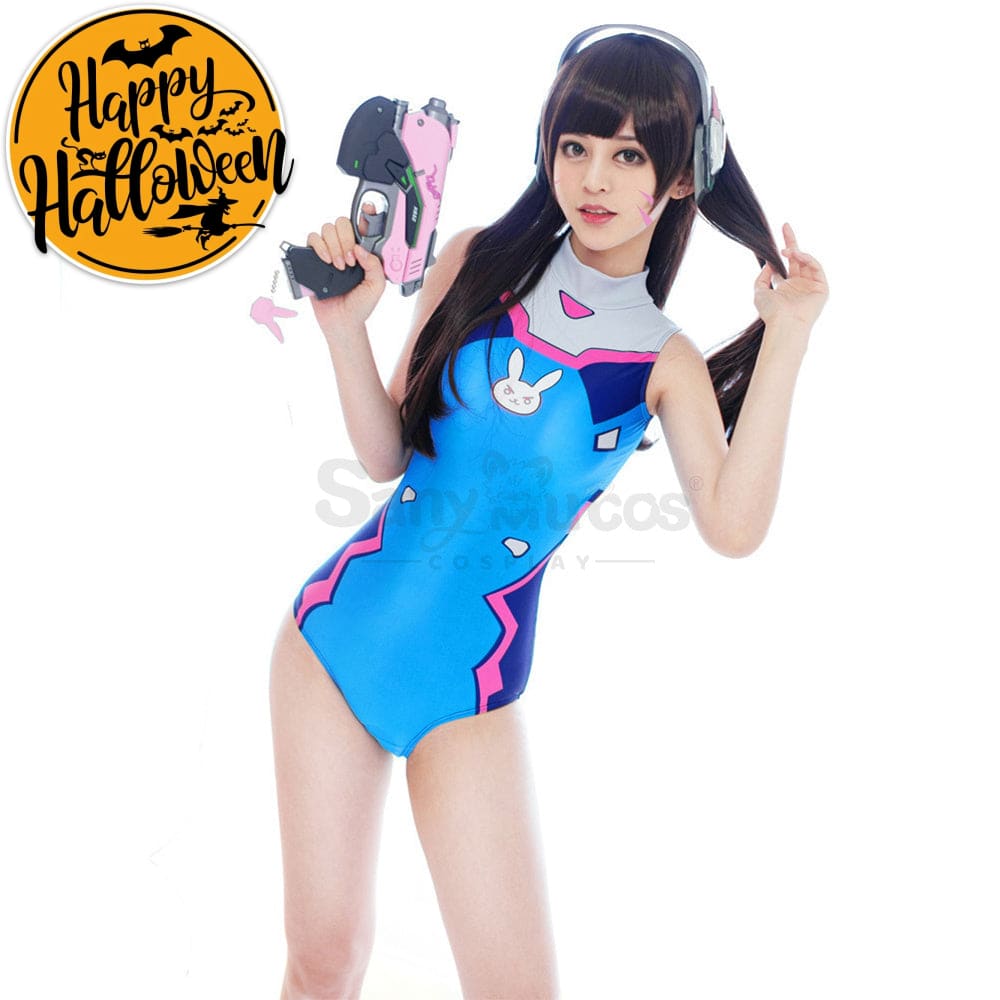 【In Stock】Game Overwatch Cosplay Swimsuit Dva Costume Costumes