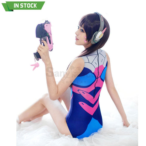 【In Stock】Game Overwatch Cosplay Swimsuit Dva Costume Costumes