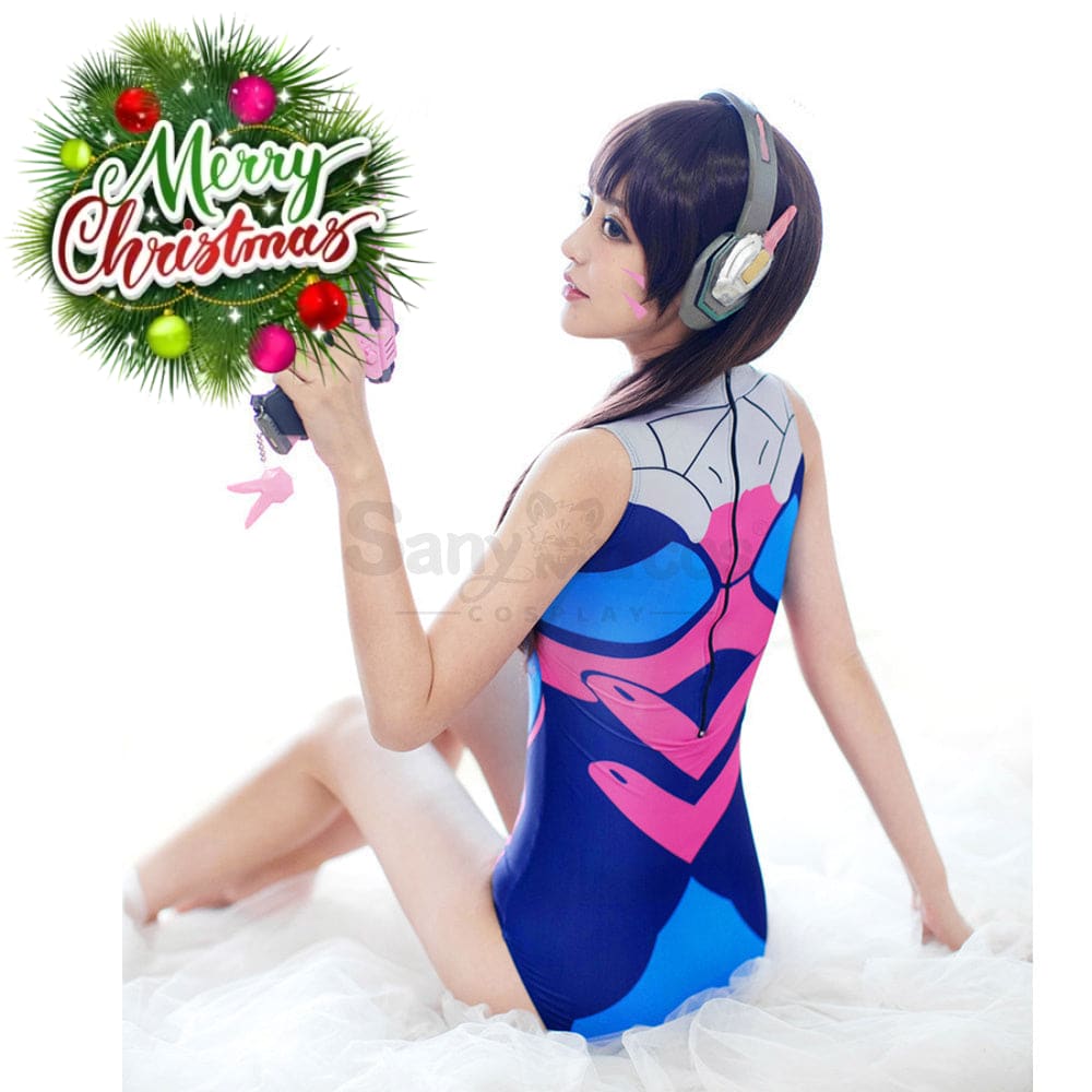 【In Stock】Game Overwatch Cosplay Swimsuit Dva Costume Costumes