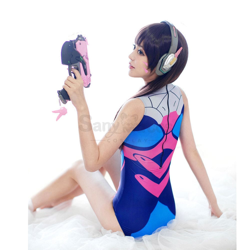 【In Stock】Game Overwatch Cosplay Swimsuit Dva Costume Costumes