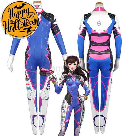 【In Stock】Game Overwatch D.va Cosplay Bodysuit Classic Dva Suit Costumes