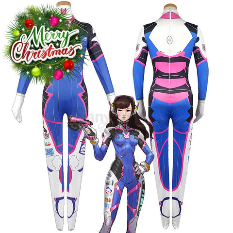 【In Stock】Game Overwatch D.va Cosplay Bodysuit Classic Dva Suit Costumes