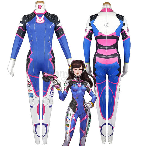 【In Stock】Game Overwatch D.va Cosplay Bodysuit Classic Dva Suit Costumes