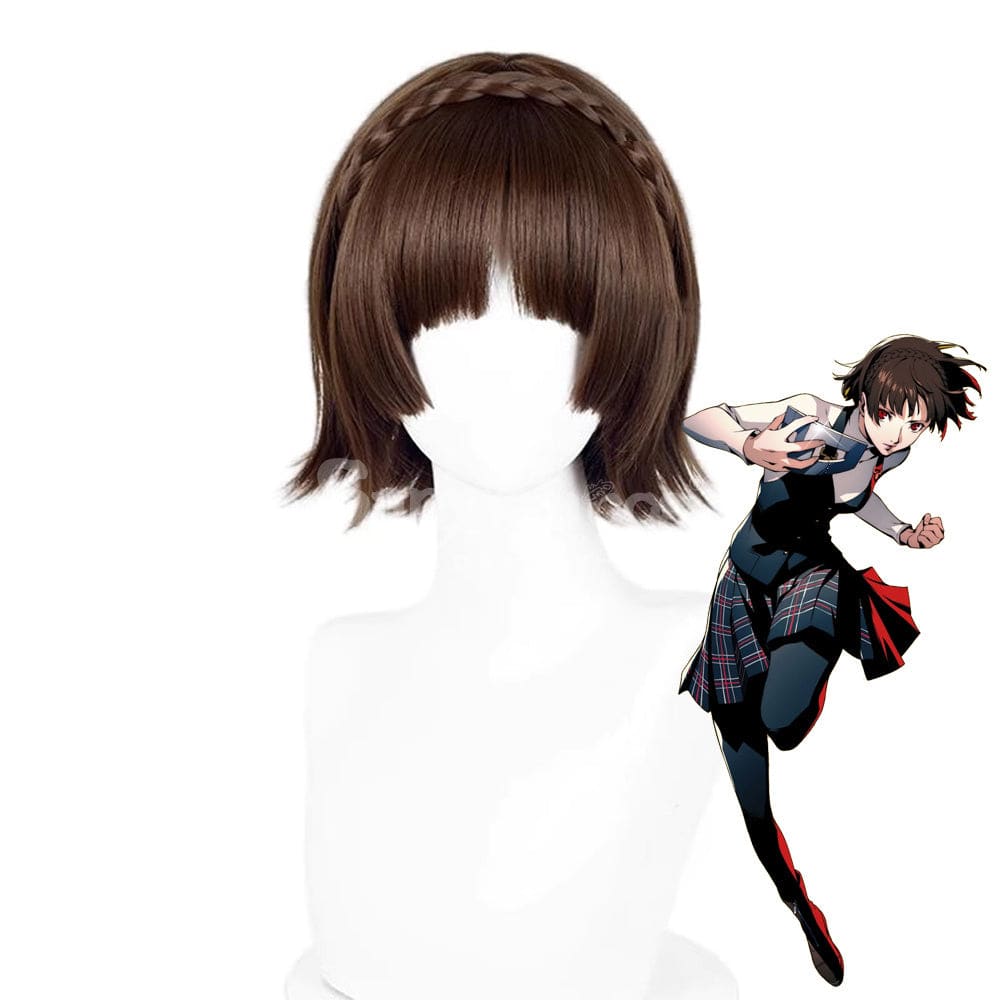 【In Stock】Game Persona 5 Cosplay Makoto Niijima Cosplay Wig Cosplay Wigs