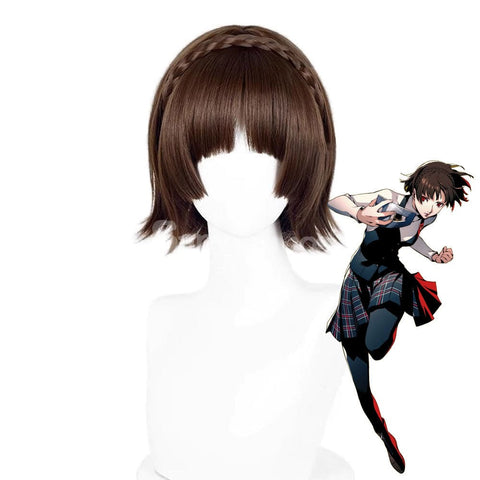 【In Stock】Game Persona 5 Cosplay Makoto Niijima Cosplay Wig Cosplay Wigs