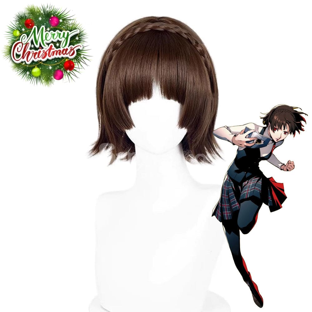 【In Stock】Game Persona 5 Cosplay Makoto Niijima Cosplay Wig Cosplay Wigs