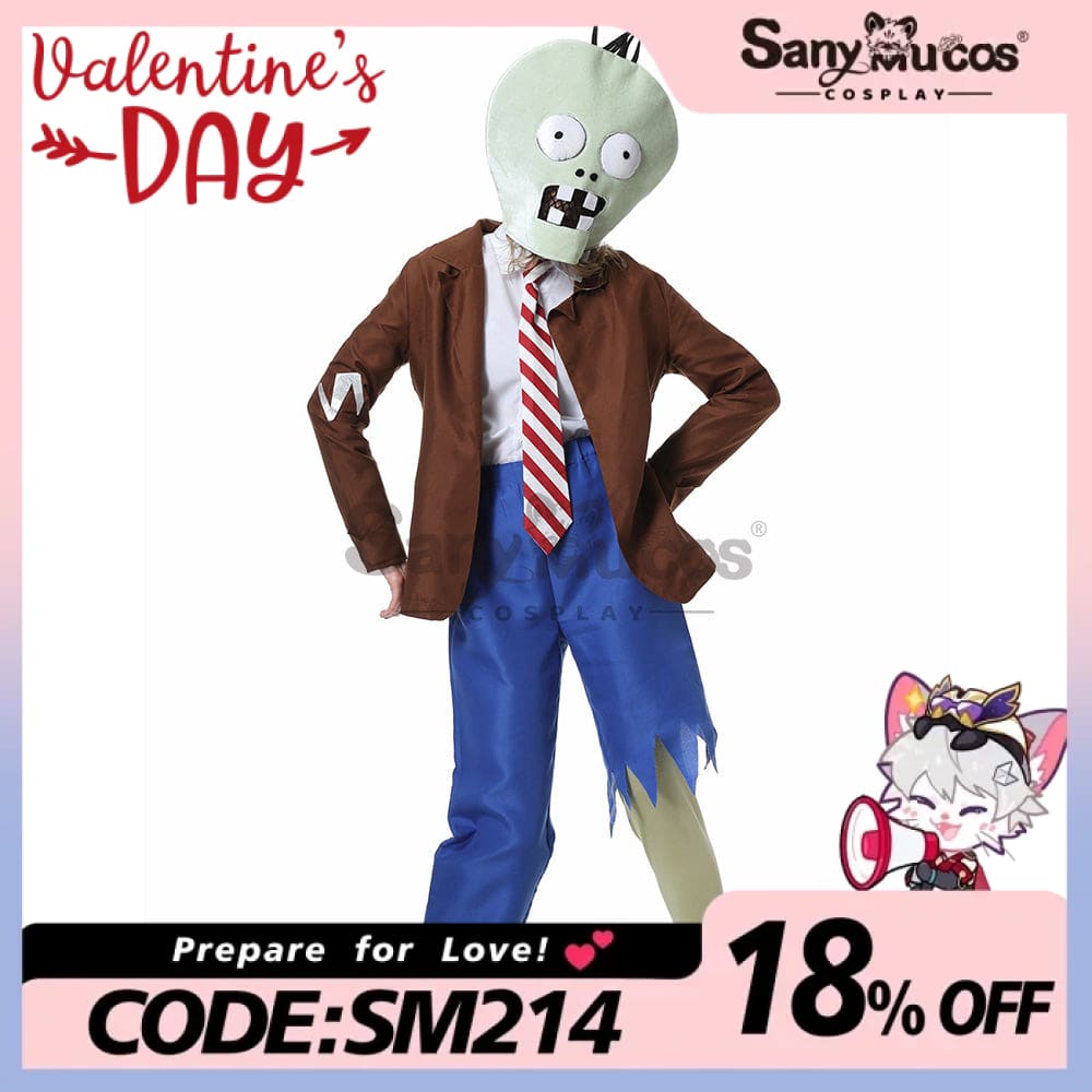 【In Stock】Game Plants Vs. Zombies Cosplay Zombie Costume Female Costumes