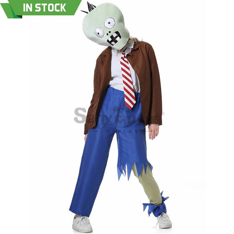 【In Stock】Game Plants Vs. Zombies Cosplay Zombie Costume Female Costumes