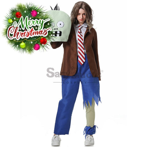 【In Stock】Game Plants Vs. Zombies Cosplay Zombie Costume Female Costumes