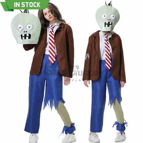 【In Stock】Game Plants Vs. Zombies Cosplay Zombie Costume Female Costumes
