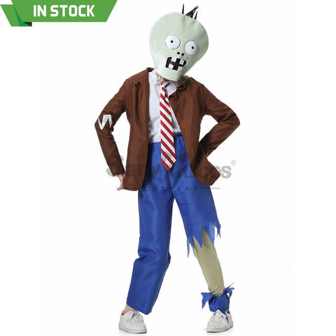 【In Stock】Game Plants Vs. Zombies Cosplay Zombie Costume Female Costumes
