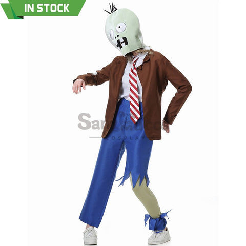 【In Stock】Game Plants Vs. Zombies Cosplay Zombie Costume Female Costumes