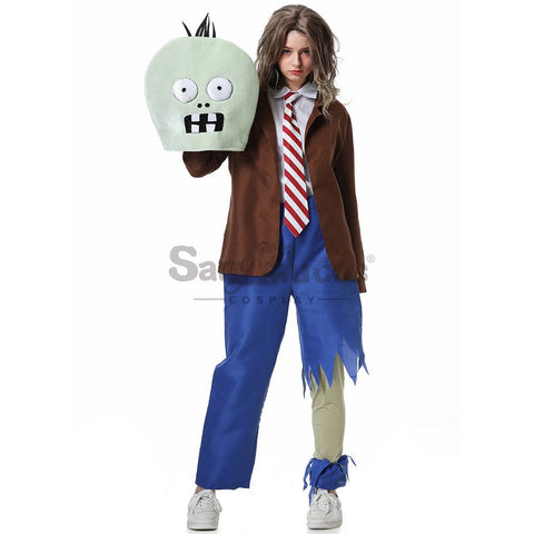 【In Stock】Game Plants Vs. Zombies Cosplay Zombie Costume Female Costumes