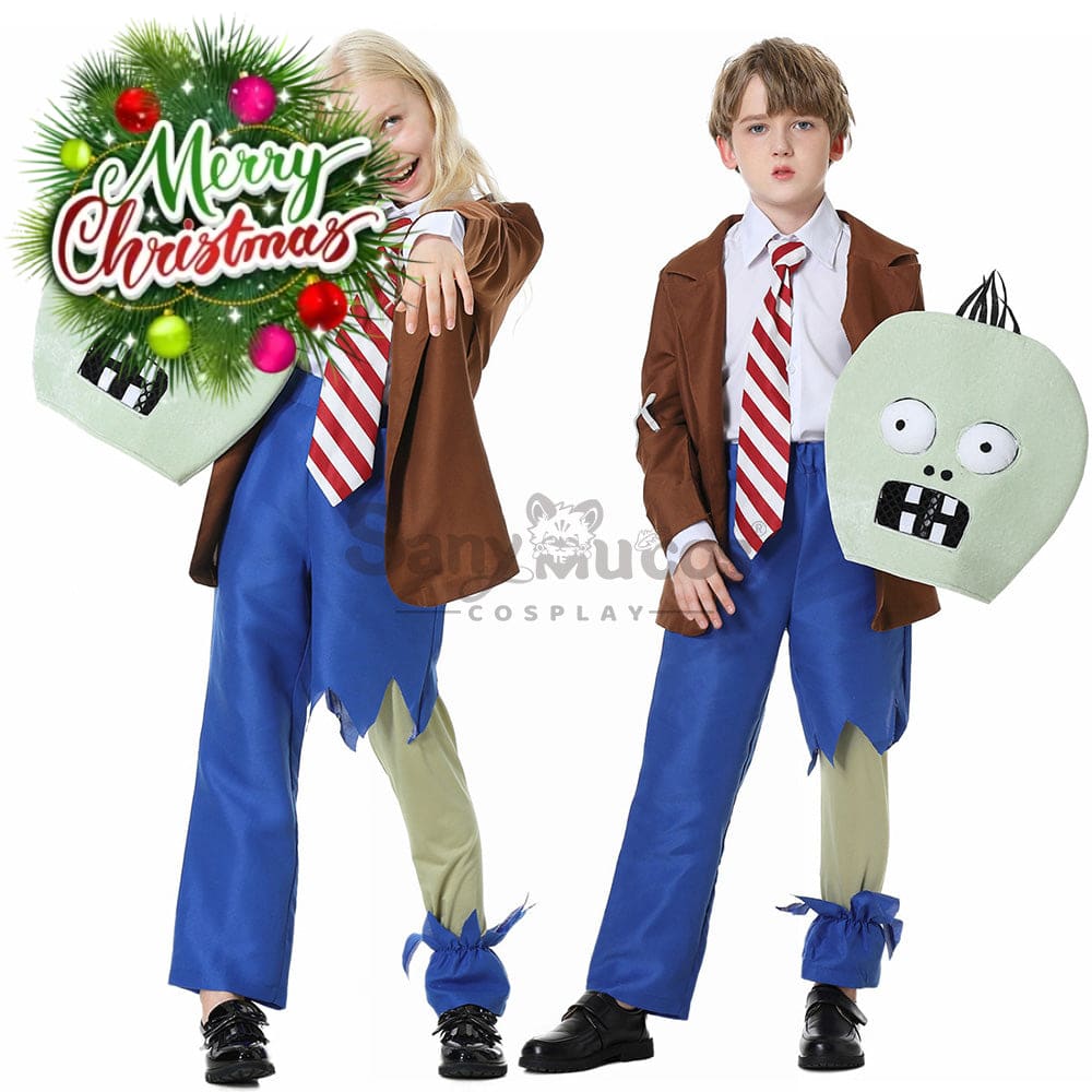 【In Stock】Game Plants Vs. Zombies Cosplay Zombie Costume Kids Costumes