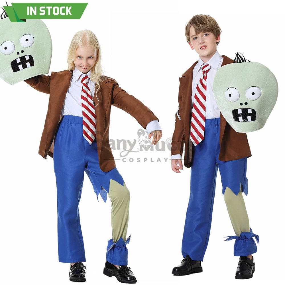 【In Stock】Game Plants Vs. Zombies Cosplay Zombie Costume Kids Costumes